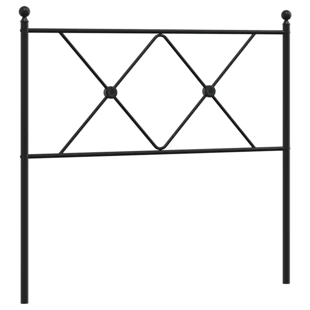 Testiera di Ricambio in Metallo Nero 90 cm 376530
