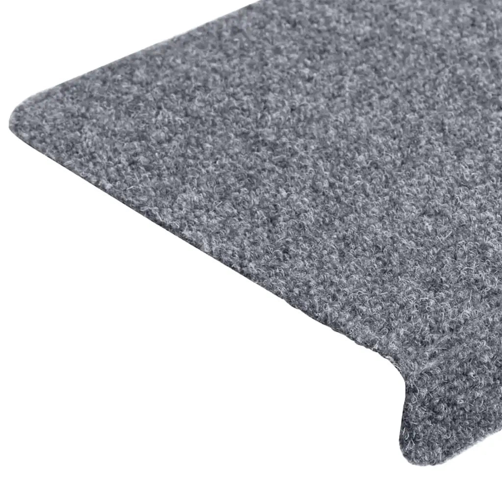 Tappetini per scale autoadesivi 20 pz 65x21x4 cm Grigio chiaro bordo rettangolare 3365718