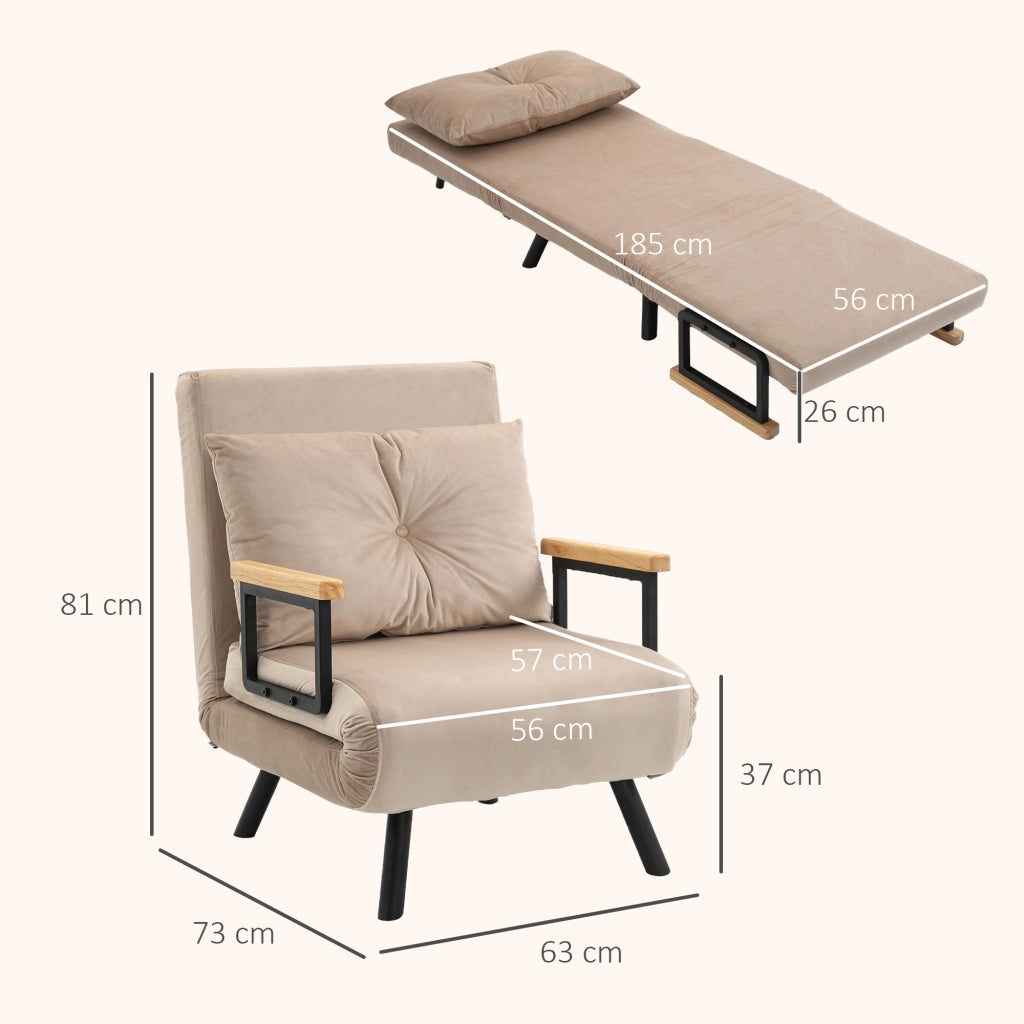 Poltrona Relax ¨C Minimal ¨C Tessuto Nero e Naturale