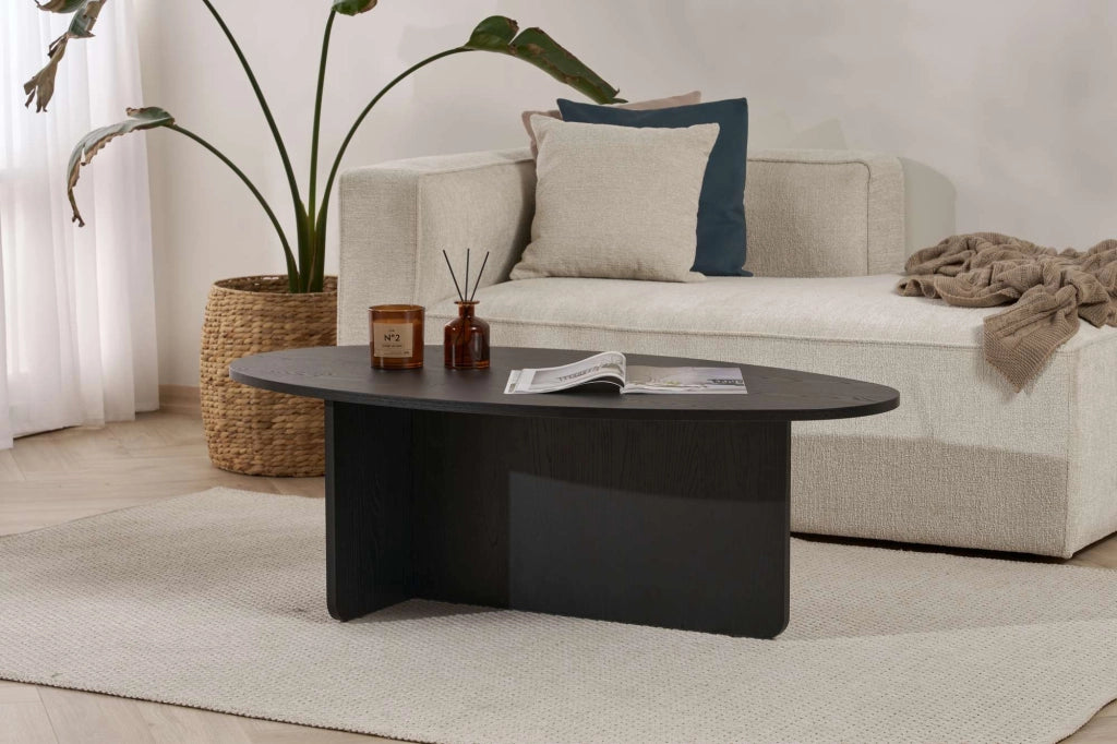 Tavolino in legno "Orba" - 120 x 65 x 40 cm - Legno nero
