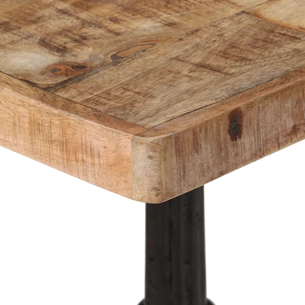 Tavolino da Bistrot 60x60x77 cm in Legno di Mango Grezzo 321084