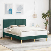 Struttura del letto Verde Scuro 140 x 200 cm Tessuto 42027591