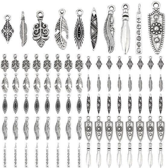Accessori per abbellire 140 pezzi - Ferro da ago/vite - Accessori per gioielli - Sieraden Maken - 10 stili - 140 pezzi