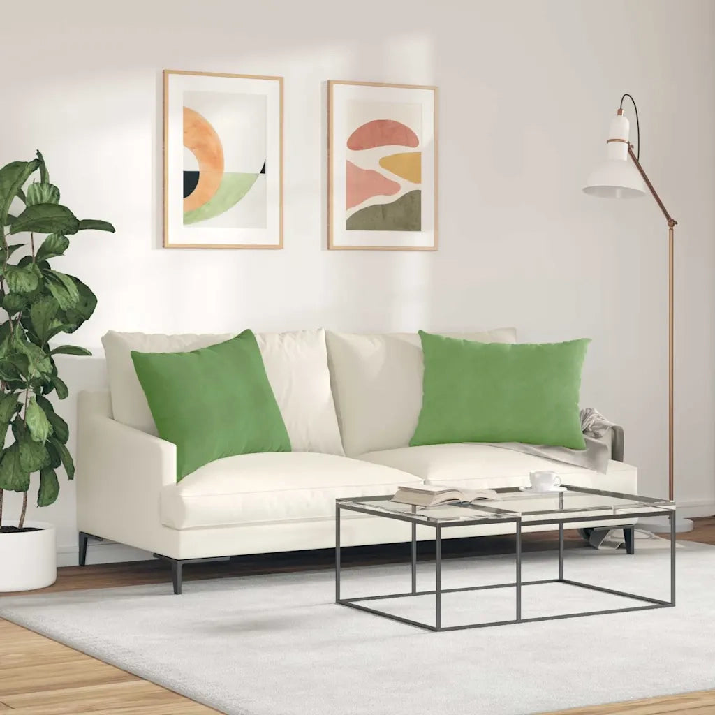 Cuscini da Divano 2 pcs Verde chiaro 70 x 50 cm 42013759