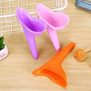 Urinoir Femminile 3 Pezzi - Dispositivo di Raccogliimento Urine Portatile - Reciclabile - Silicone - Discreto - Resistente ai Morsi - Flessibile 10x13CM - Apparecchio di Raccogliimento Urine