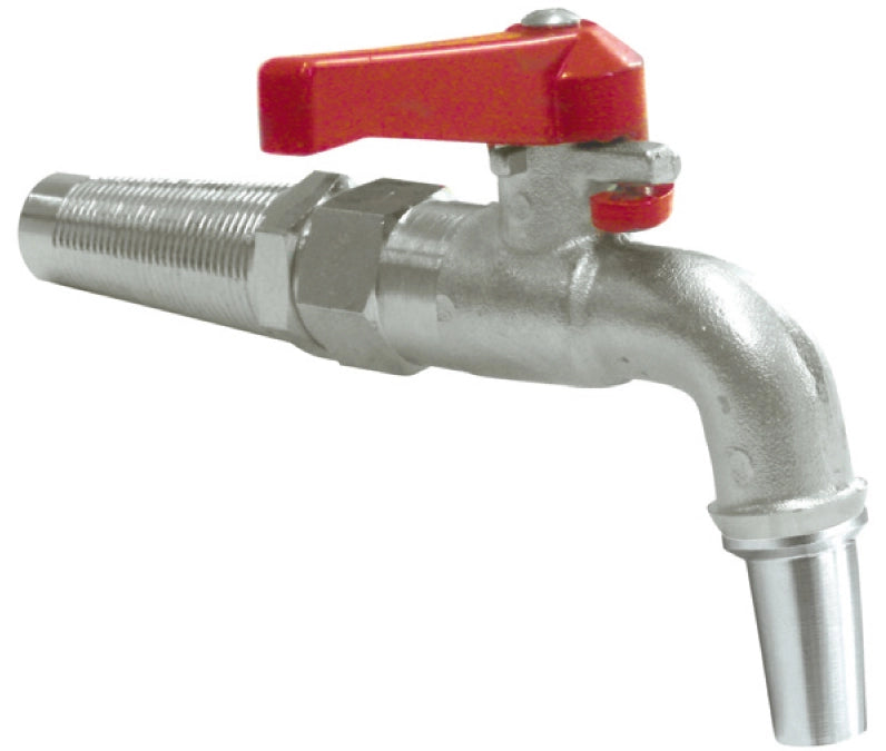 RUBINETTO A SFERA PER BOTTE CON BECCO  mm. 14 6.00 pz