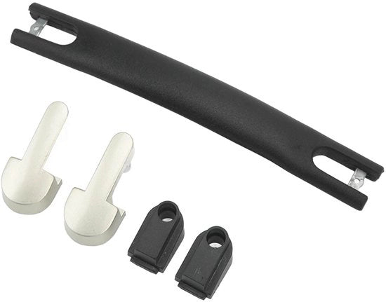 Set di maniglie e guide per valigie - 4 coppe terminali - Componenti valigie - Leggero - Comodo da utilizzare - Componenti valigie 

(Nota: ho mantenuto i dettagli tecnici come "4 coppe terminali" e "Leggero" per mantenere la precisione del prodotto)