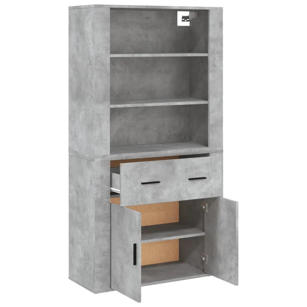 Credenza Grigio Cemento in Legno Multistrato 3185379