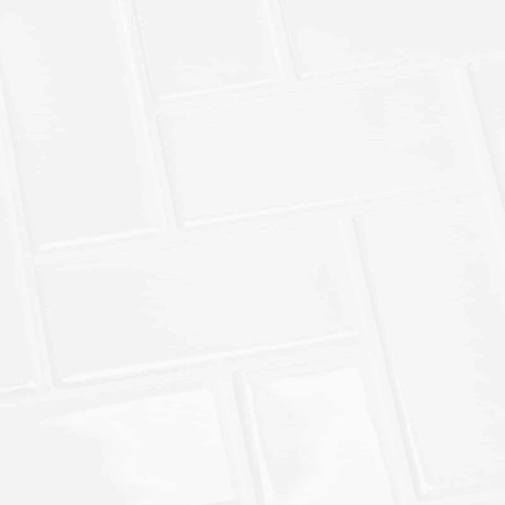 Piastrella a Spina di Pesce 10 pz Bianco 30 x 30 cm CFW5948221