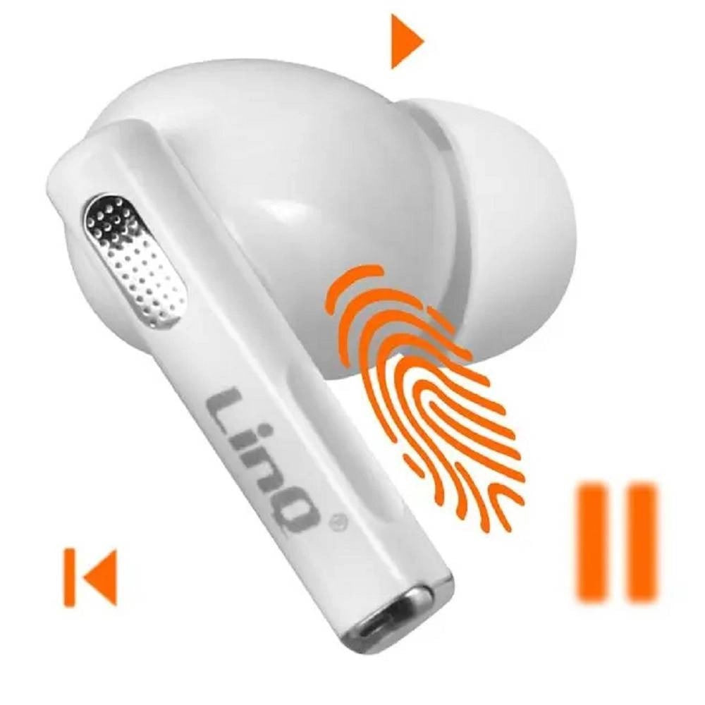 Trade Shop - Set Doppio Auricolare In-ear Bluetooth Wireless 10 M Con Comandi Touch Led Tws66 -