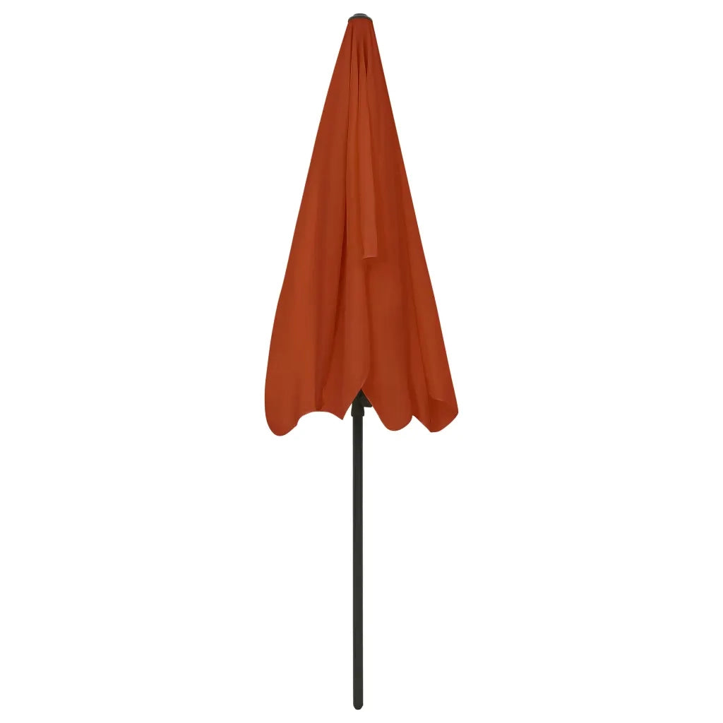 Ombrellone da Spiaggia-Ombrellone da mare Terracotta 200x125 cm