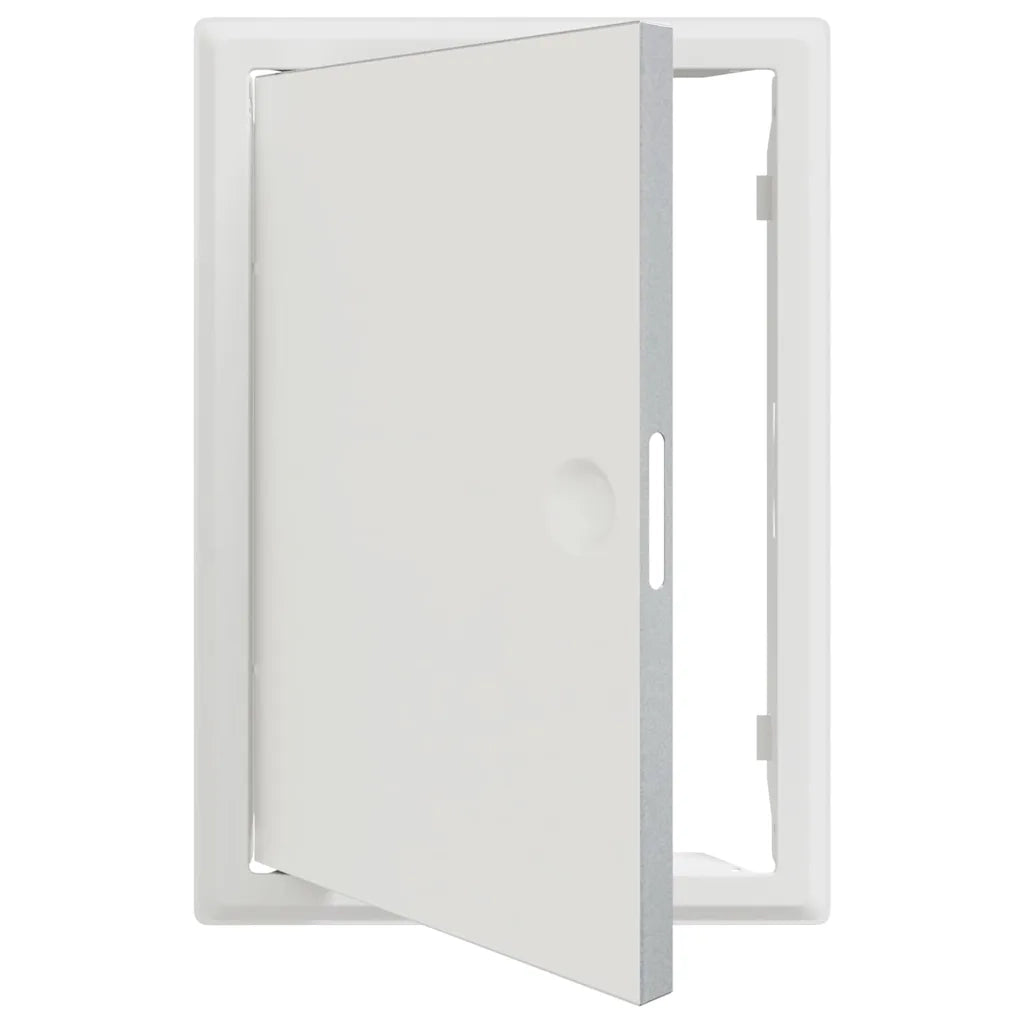 vidaXL Pannello di Accesso Bianco 20 x 30 cm Acciaio