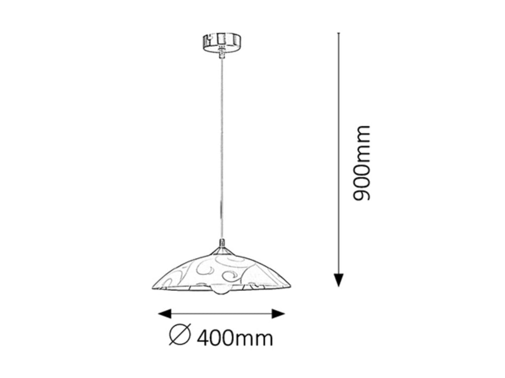 Lampada a sospensione Rabalux Harmony Lux bianca Ø40 E27 60W