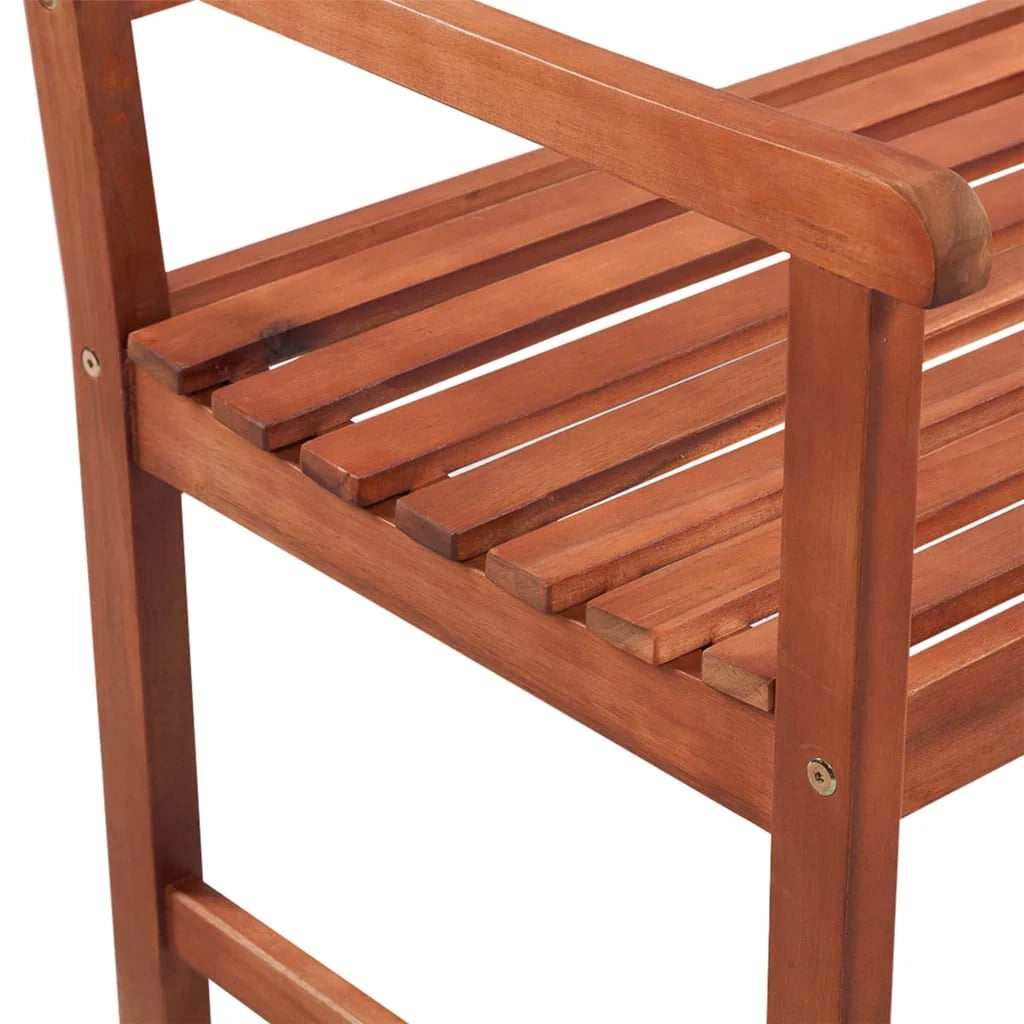 Panchina da giardino arredo esterno per patio terrazzo con cuscino 120 cm legno massello di acacia 02_0011356