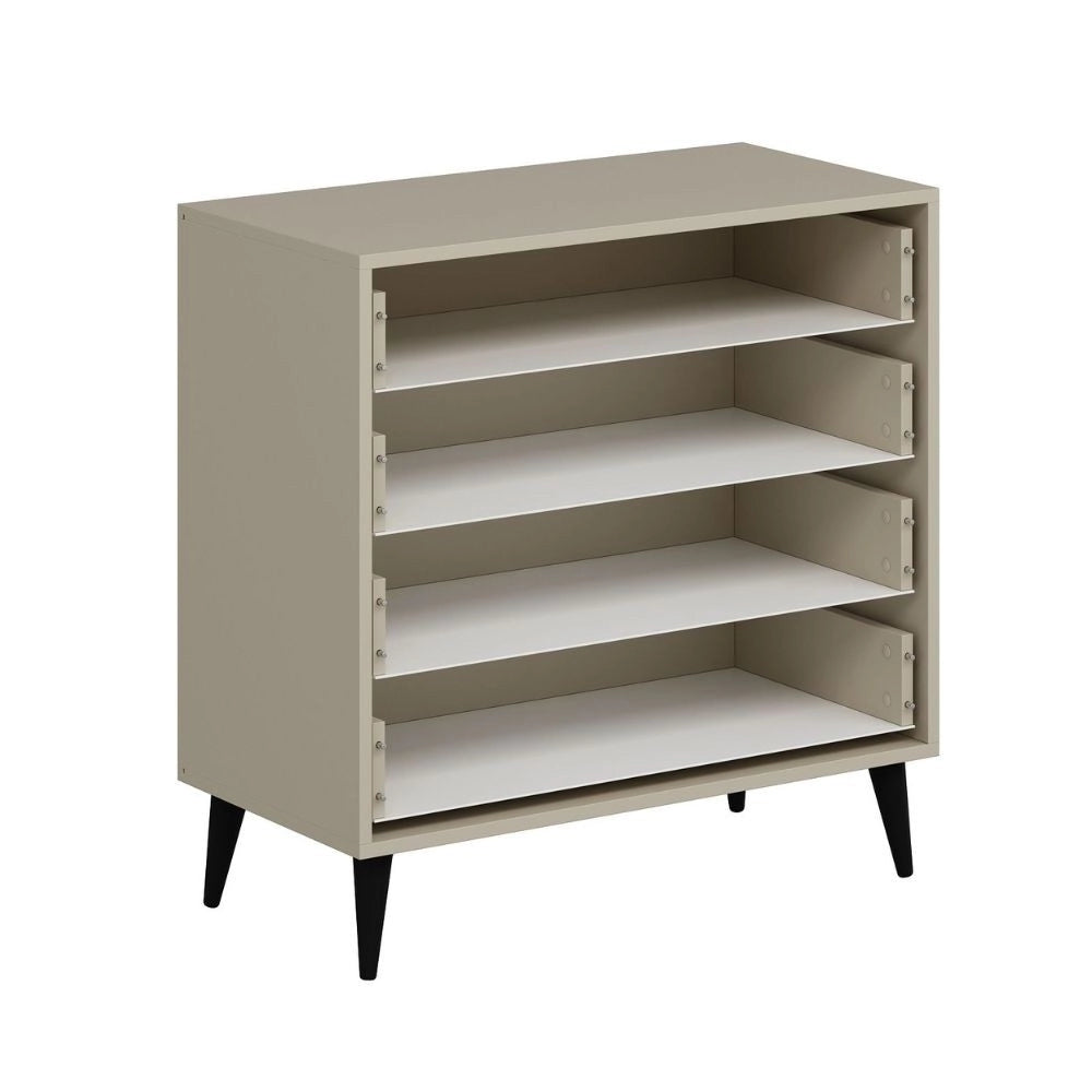 Cassettiera Prime 4 cassetti colore cashmere 90x45x90H - Stile e funzionalità per ogni spazio