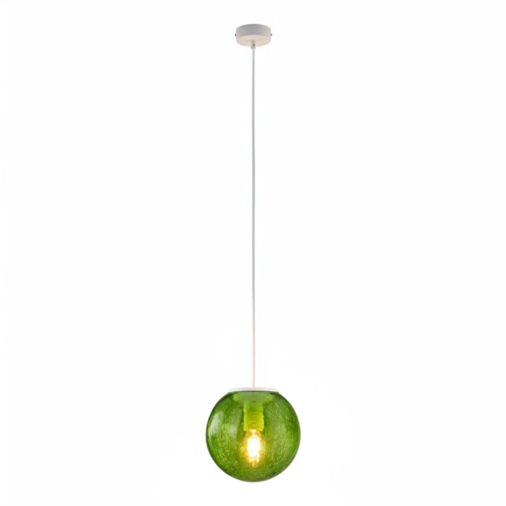 Sospensione Andromeda 1 Luce Verde E Bianco Luceart Design
