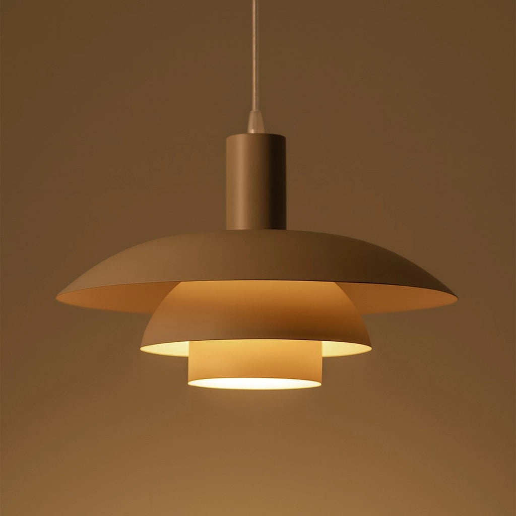 Lampada a sospensione FERRO cashmere triplo E27 Milagro