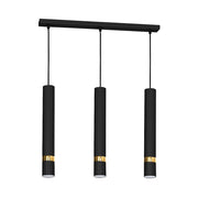 Lampada a sospensione Milagro Joker 3xGU10 nero oro