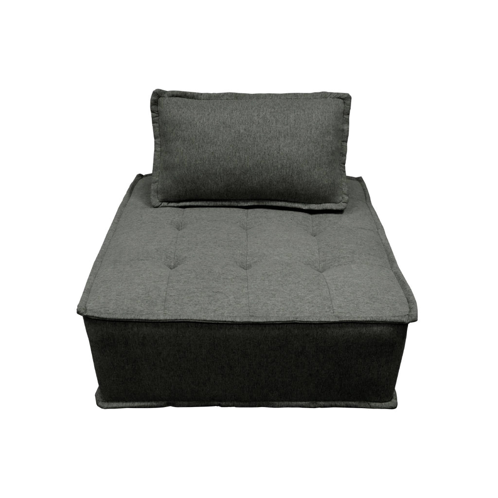 Divano modulare, 3 posti, grigio