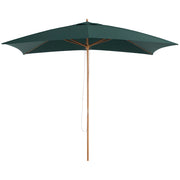 Ombrellone da Giardino ¨C Minimal ¨C Legno e Bamb¨´, Verde Scuro, 2x3 m
