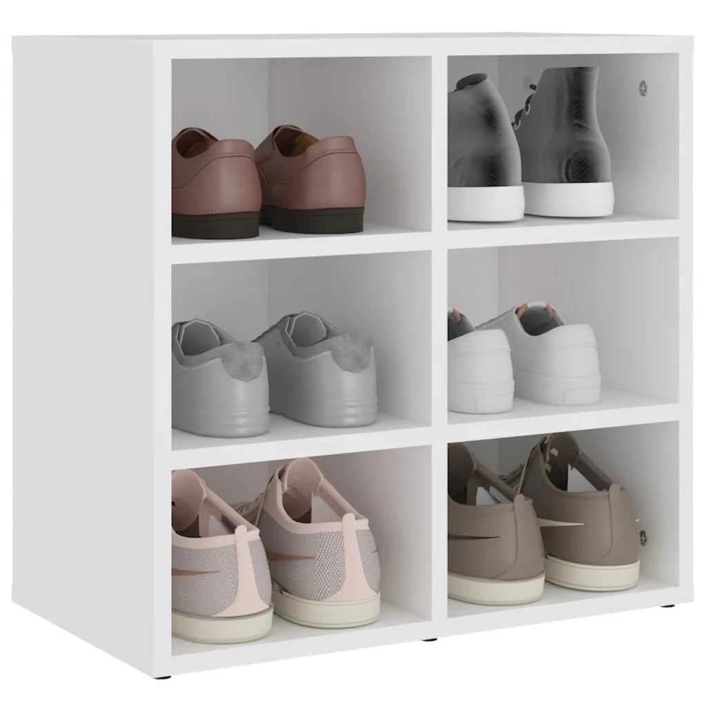 Scarpiere 2 pz-Set di 2 Scaffale per scarpe Bianche 52,5x30x50 cm