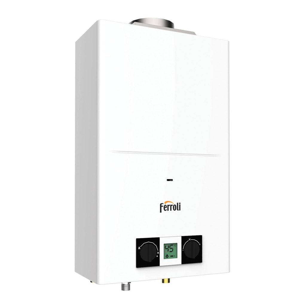 SCALDABAGNO A GAS CAMERA APERTA PEGASO ECO- 14 l/min - Gpl- FERRO- pezzi 1