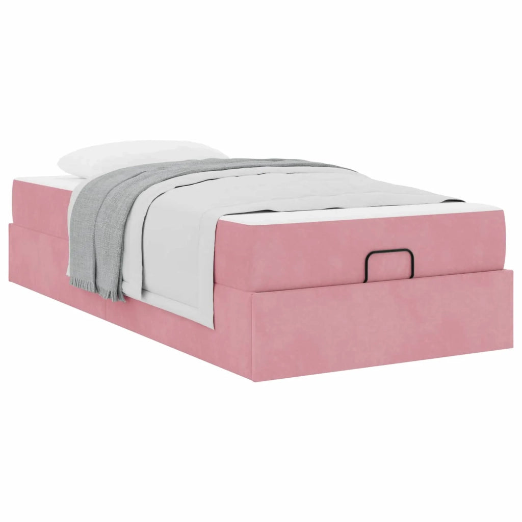 Struttura letto con materasso 2 pcs Rosa Velluto 3399527