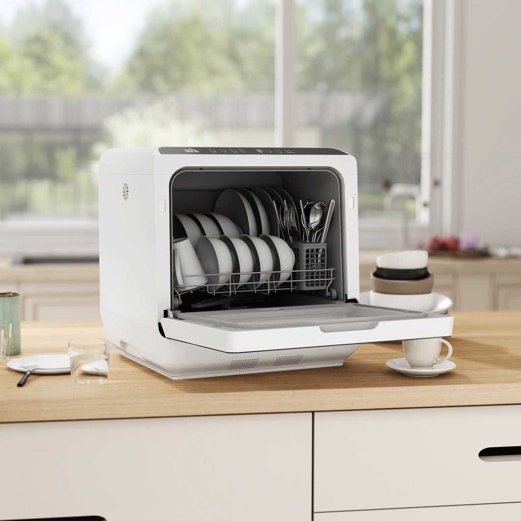 Lavastoviglie da tavolo compatto 4 coperti ¨C Minimal ¨C 6 programmi touch serbatoio 6L bianco