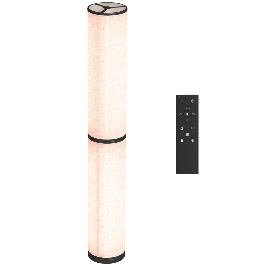 Lampada da Terra Moderna ¨C Xylo ¨C Luminosit¨¤ e Temperatura Colore Regolabili con Telecomando Beige