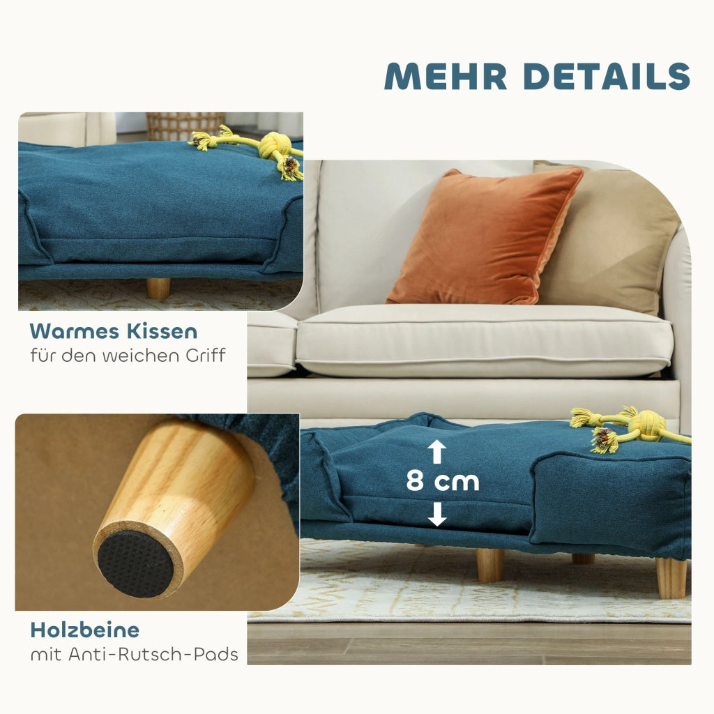 Letto per Cani ¨C Minimal ¨C Tessuto Blu Scuro