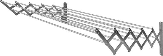 Asse da Stendino con 10 Filo in Alluminio Estendibile 80cm