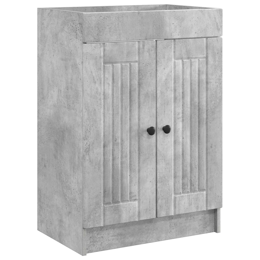 Set di mobili per il bagno Grigio Cemento 56 x 37,5 x 81 cm 3404187