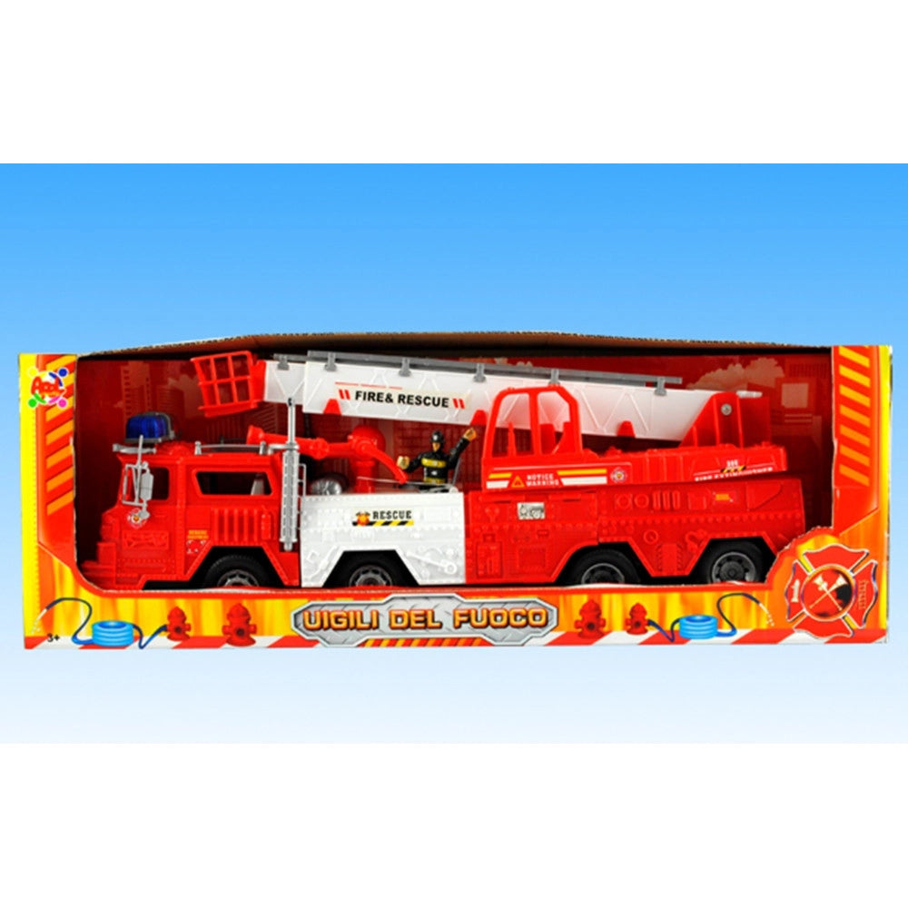 Trade Shop - Camion Dei Pompieri Modellino Lunghezza 66 Cm Con Luci E Suoni -