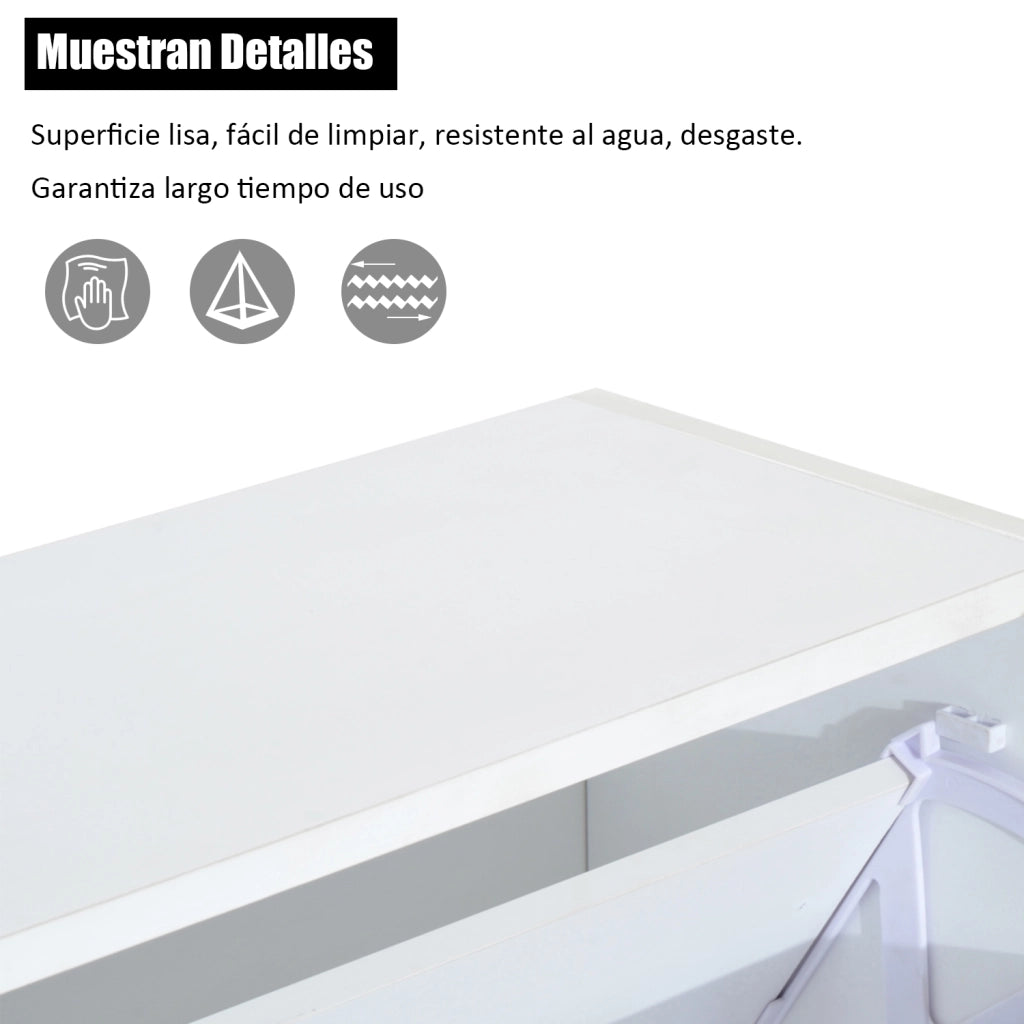 Scarpiera con cassetti e ripiani ¨C Minimal ¨C Bianco 60x24x80 cm