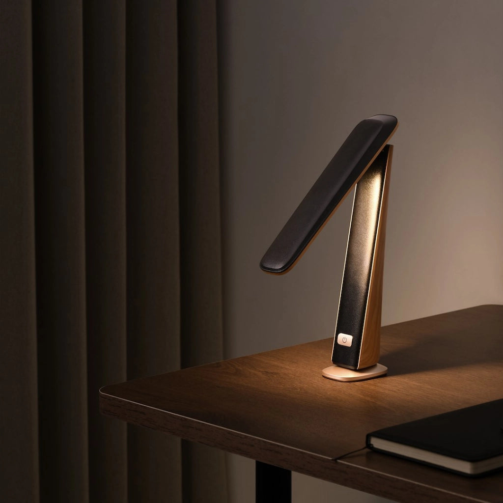 Lampada da scrivania TOP nera/marrone LED 4W dimmer CCT