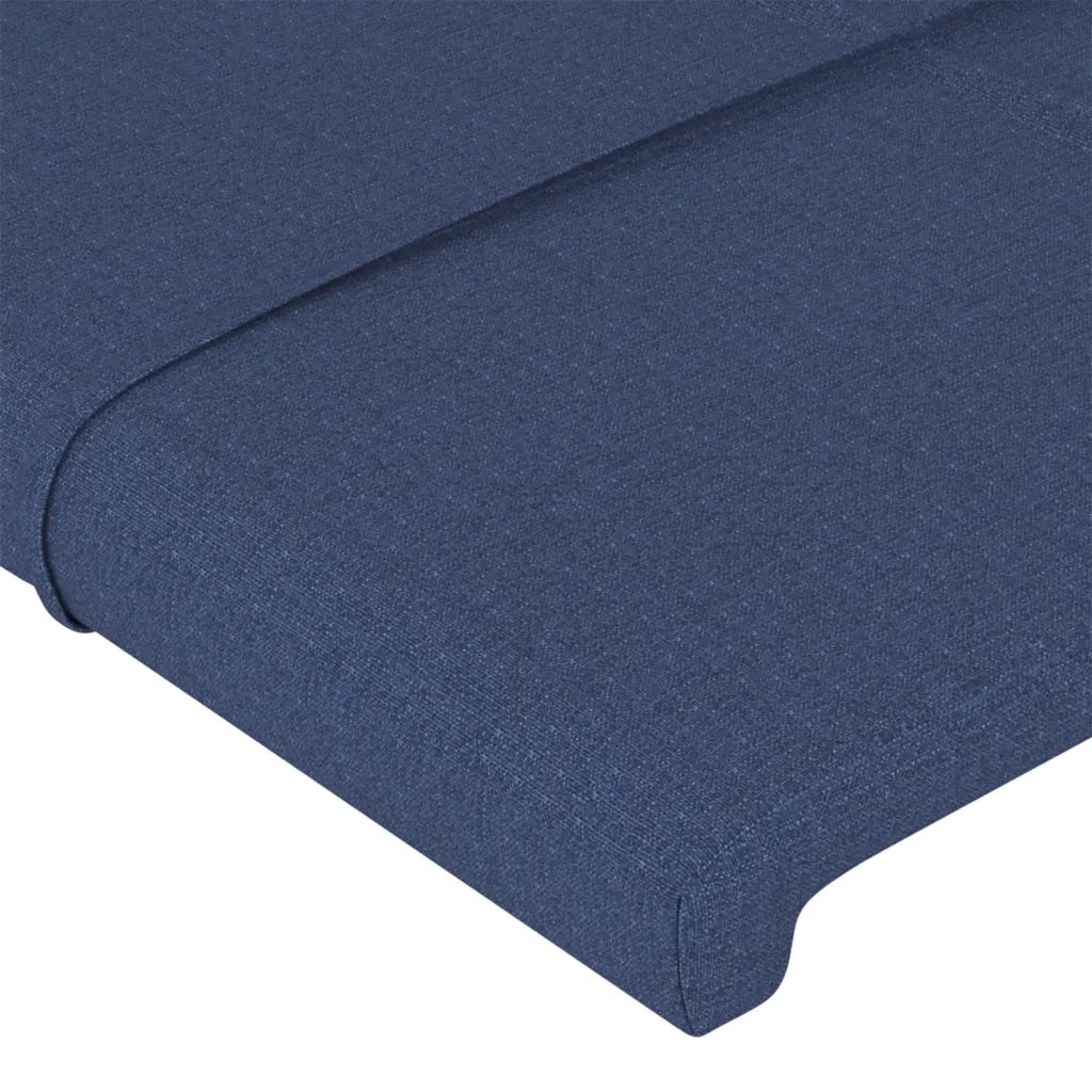 Testiera ad Orecchio Blu 163x23x118/128 cm in Tessuto