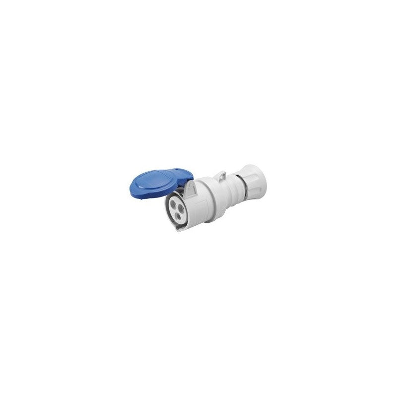 GW62004H Presa Mobile Diritta 2P+T 16A 200-250V 50/60Hz 6H Blu