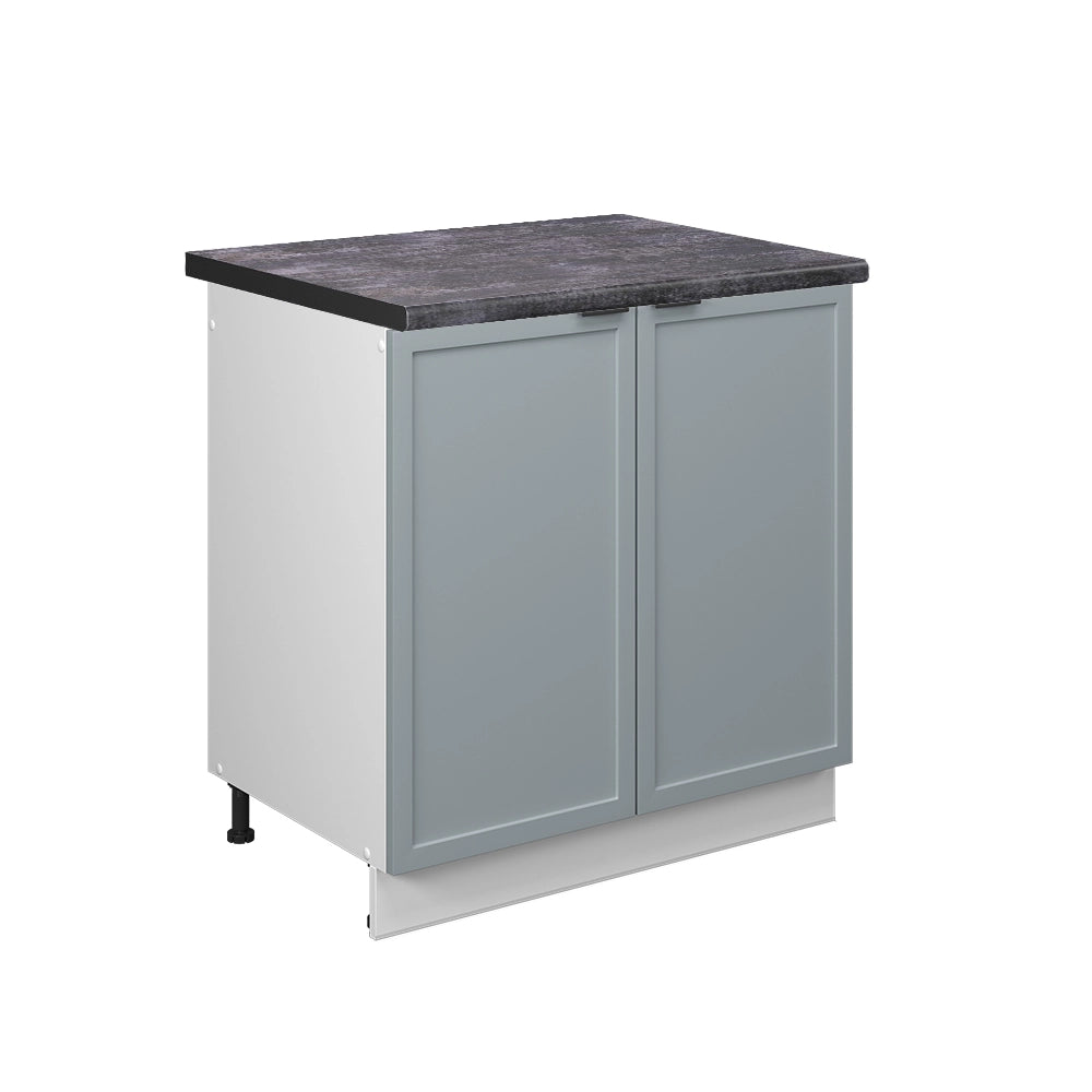 Mobile lavello cucina Fame-Line Blu-grigio chiaro/Bianco 80 cm, PL Antracite Vicco