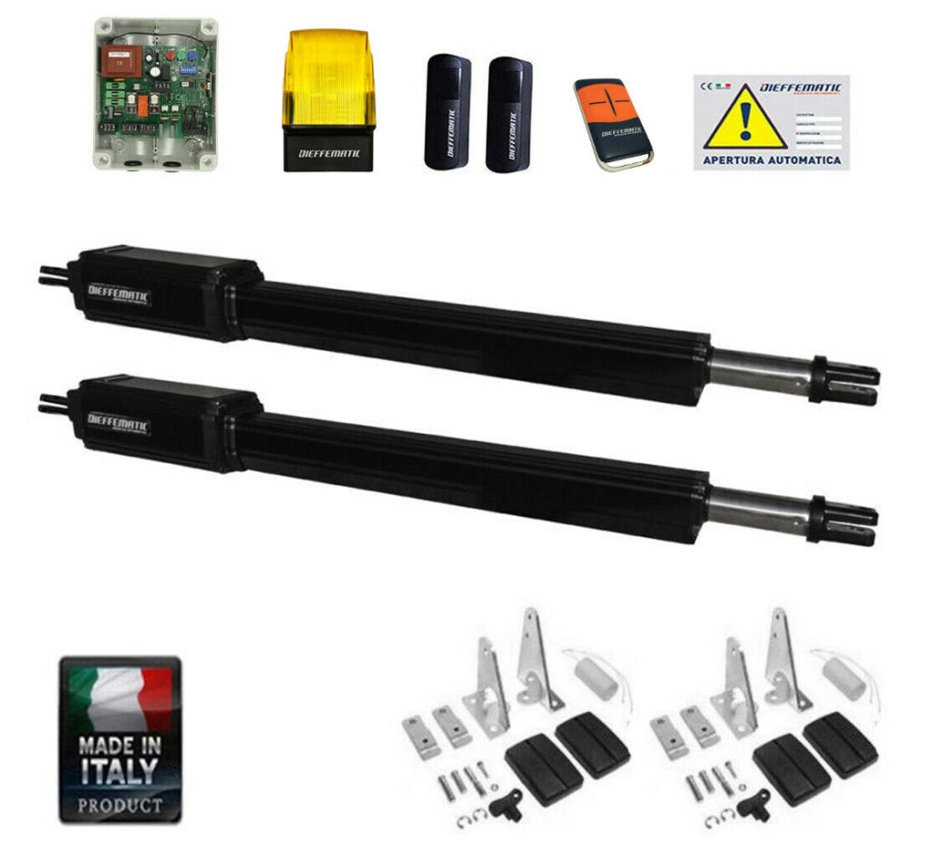 KIT SET PER CANCELLO AUTOMATICO 230V 220V VH CORSA 400 MM SBLOCCO 2 ANTE