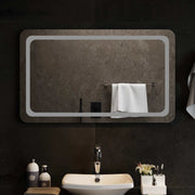 Specchio da bagno LED Trasparente 100 x 60 cm vetro temperato 42045843