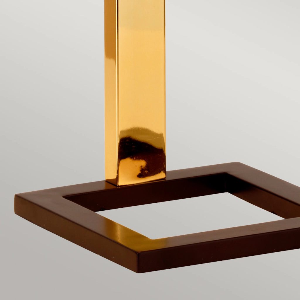 Lampada da tavolo oro paralume beige E27 Plein Elstead