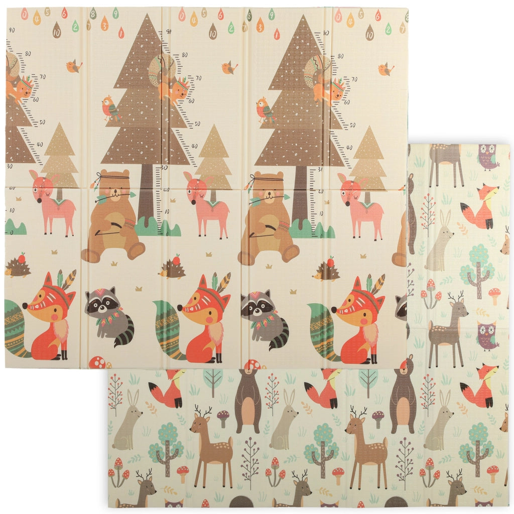 Tappeto Gioco Bambini Tema Foresta ¨C Xylo ¨C XPE Impermeabile Multicolore 196x176x1.5cm