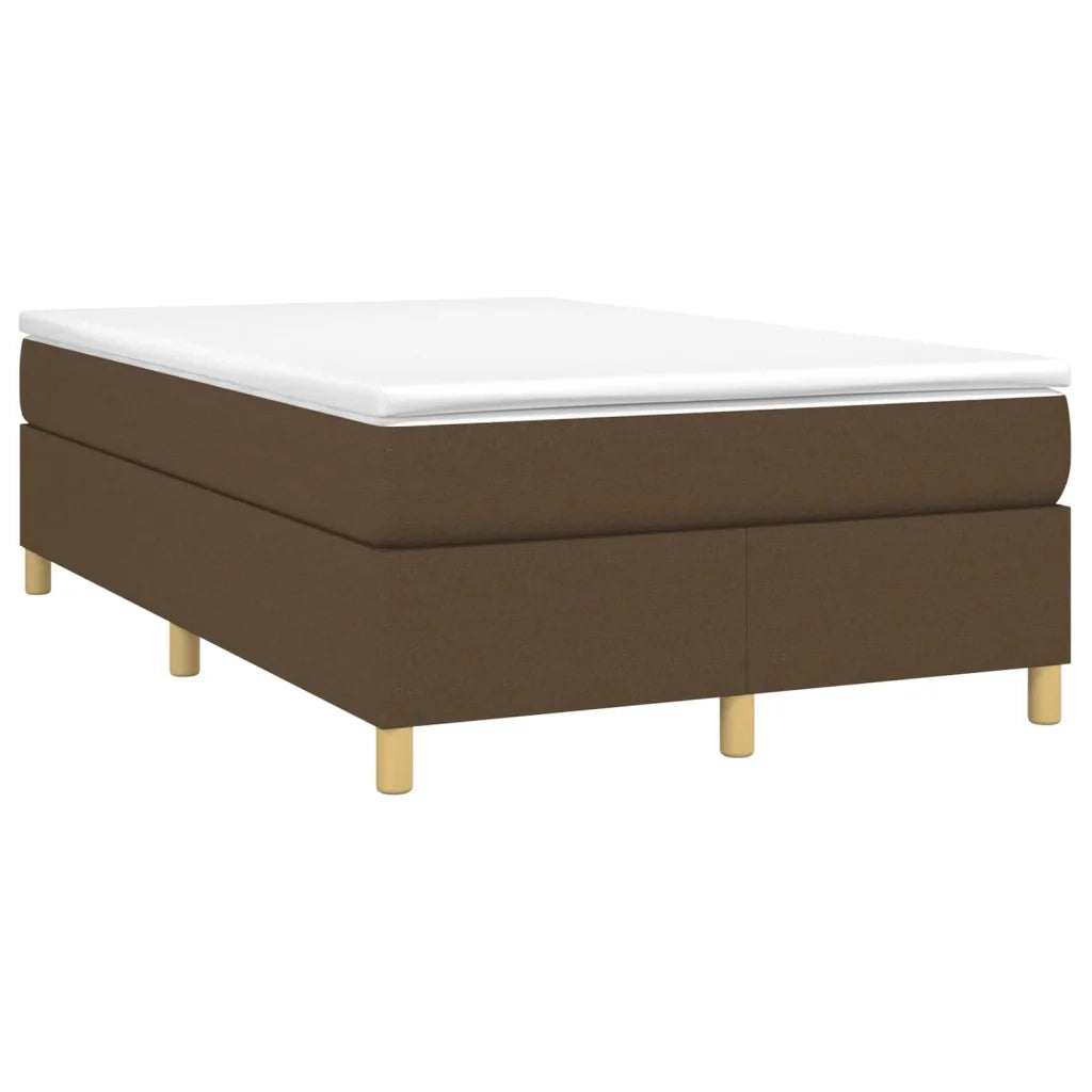 Struttura Letto a Rete a Molle Marrone Scuro 120x200 cm Tessuto 3120948