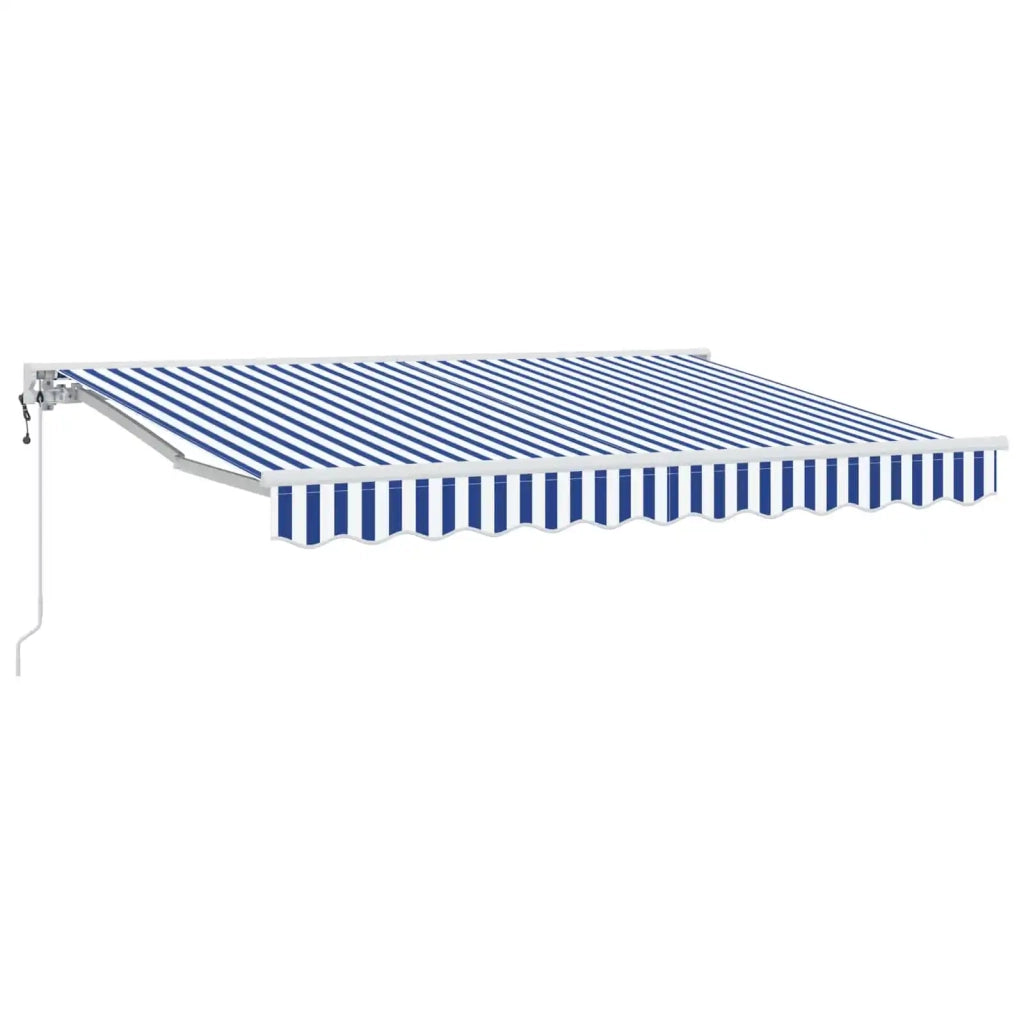 Tettuccio Elettrico Retrattile Blu e Bianco 3 x 2,5 m 3420952