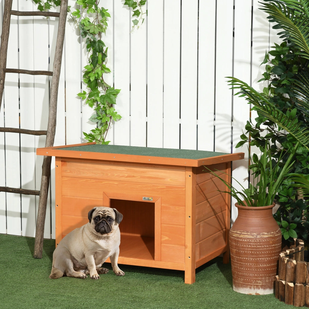 Casetta per Cani ¨C zephmum ¨C Legno, Giallo, 82x58x58 cm