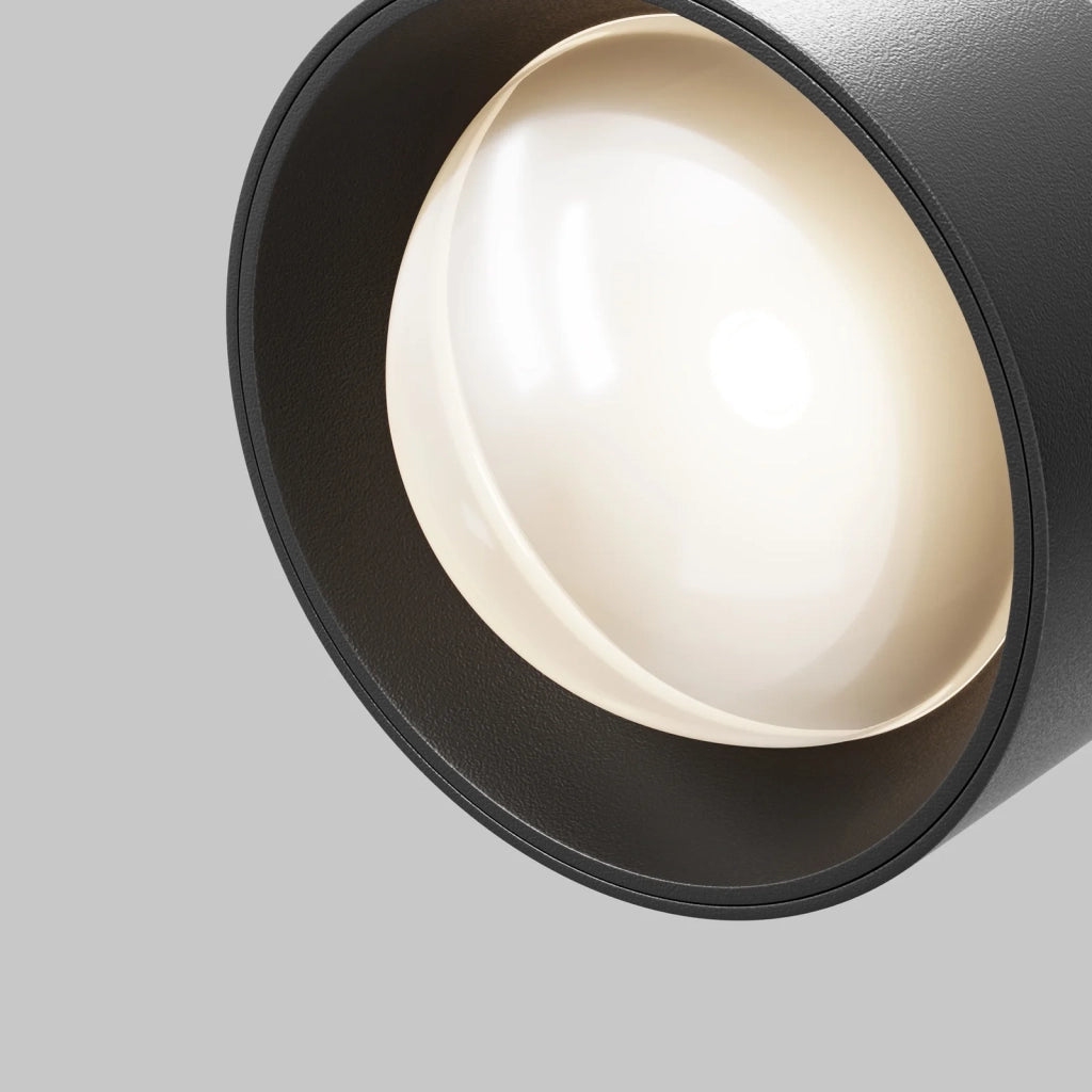 Maytoni Faretto Exility Lens 1 luce LED integrato nero alluminio