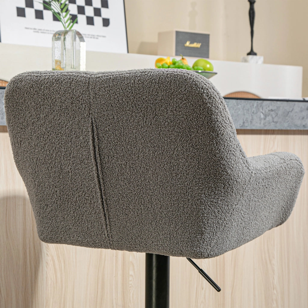 Sgabelli da bar 2 pezzi retr¨° ¨C Minimal ¨C grigio scuro e nero