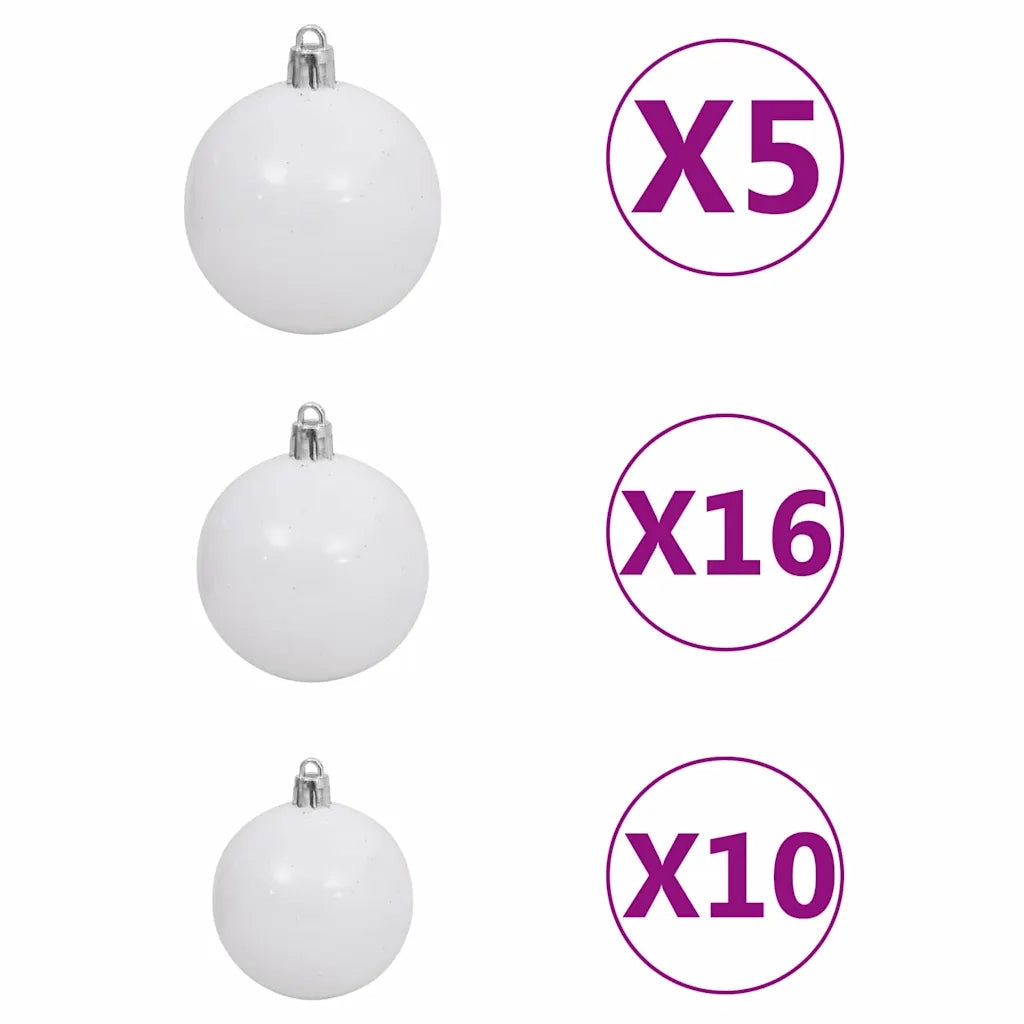 Albero di Natale con 300 LED con supporto Nero 180 cm PVC 3396477