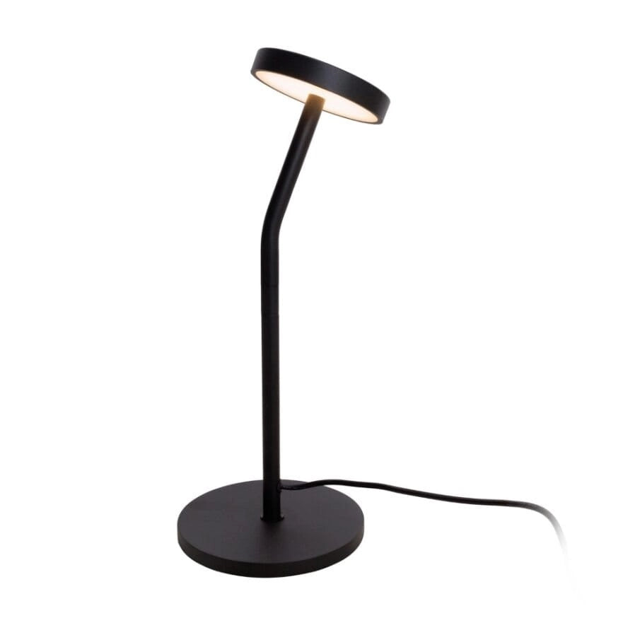 Lampada da tavolo moderna nera curva LED 6W Ibiza Maxlight