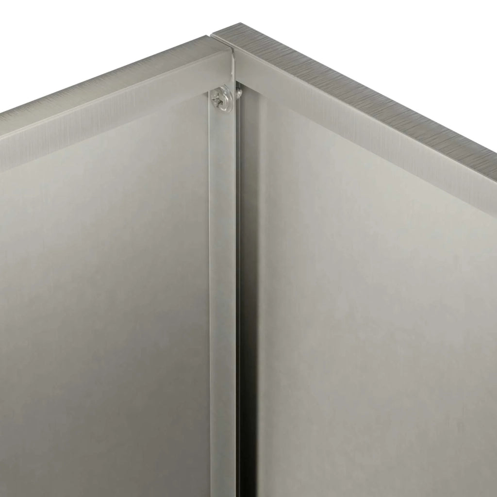 Vaso da giardino 2 pz Argento 40 x 20 x 75 cm Acciaio Inox 8005437
